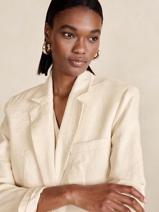 Lina Relaxed Linen Blazer