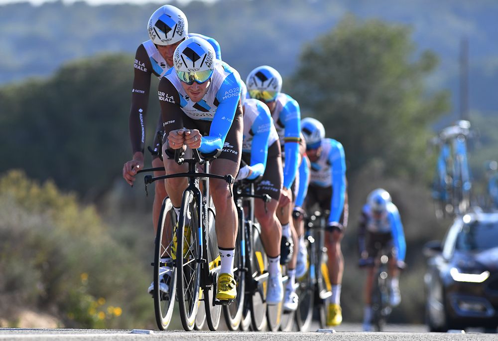 AG2R La Mondiale on course for the opening time trial in Valencia
