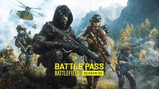 Promotional artwork for the Battlefield 2042 Season 1 Battle Pass.