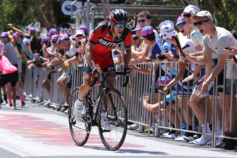 Richie Porte (BMC) nearing the finish line