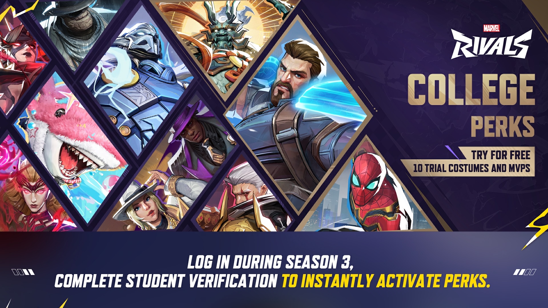 Marvel Rivals college perks