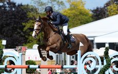 Billy Twomey on Tinka's Serenade at the King's Cup Jumping Competition during the Royal Windsor Horse Show in Windsor Castle, Berkshire, UK between 13th-17 May 2015