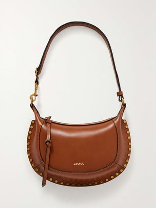 Oskan Moon Studded Leather Shoulder Bag