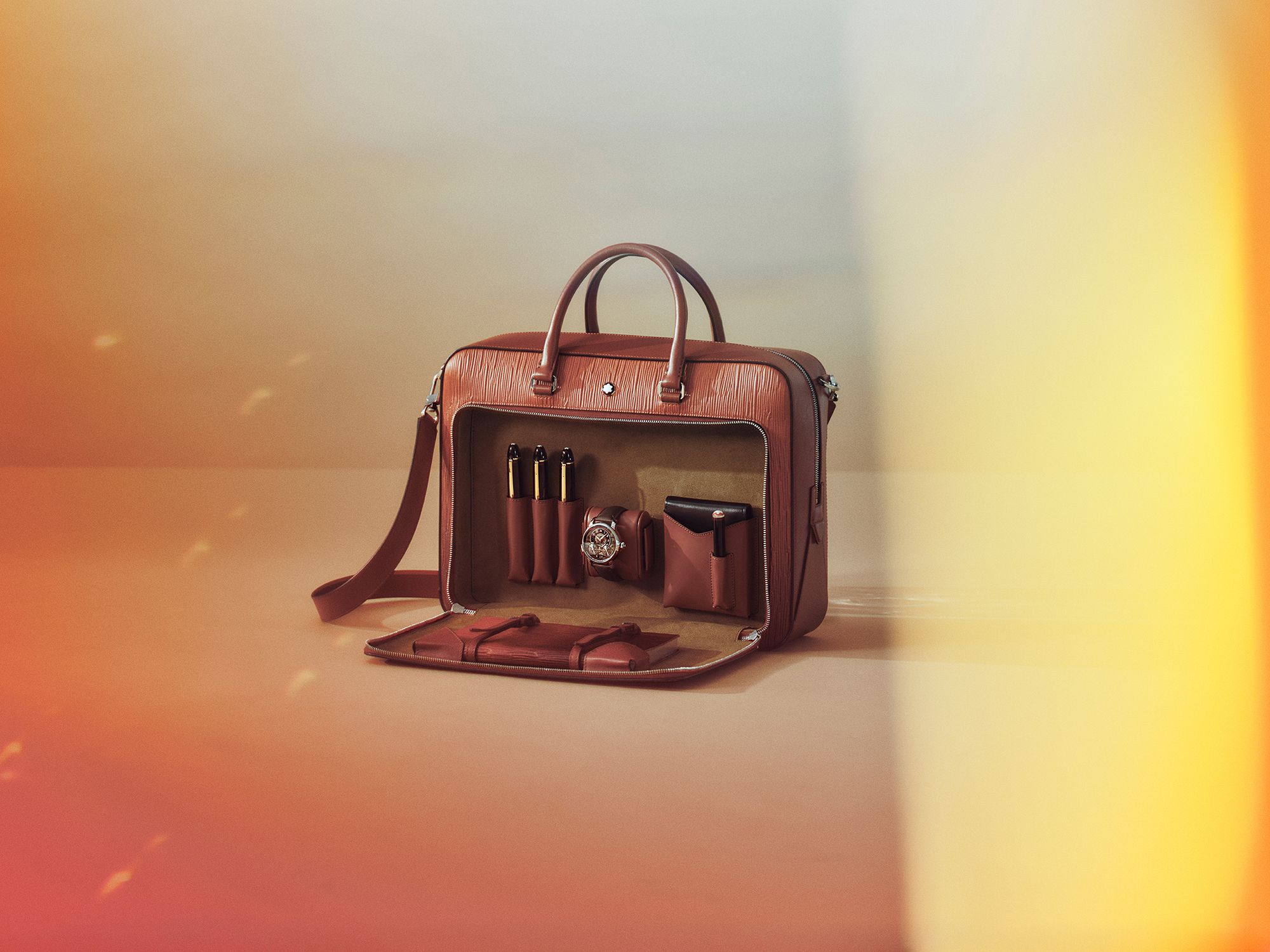 Writing Notebook Form Montblanc Writing Traveler briefcase, a creative companion | Wallpaper*