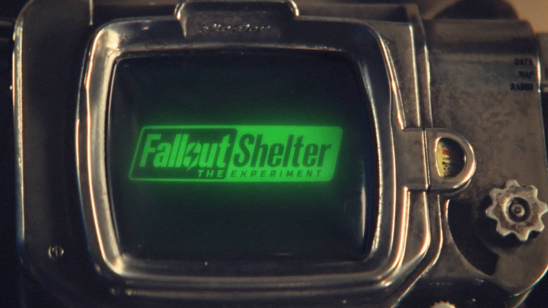 Title screen for Fallout Shelter: The Experiment