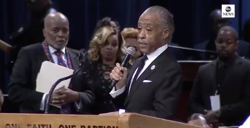 Rev. Al Sharpton speaks at Aretha Franklin&amp;#039;s funeral.