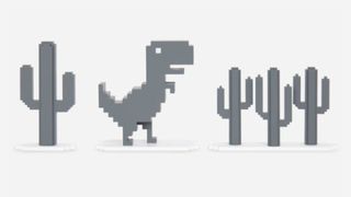 The Chrome Dino Figurine Set.