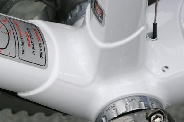A chunky bottom bracket cluster.