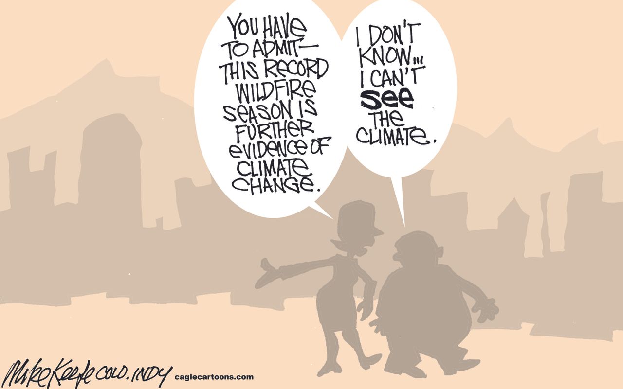 Editorial cartoon U.S. Climate Change