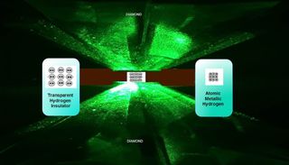 diamonda nvils and metallic hydrogen