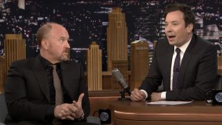 Jimmy Fallon interviewing Louis C.K. on The Tonight Show