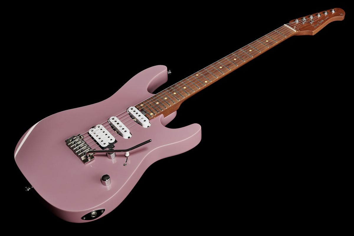 Harley Benton Fusion-III HSS Roasted Dark Gloss Pink