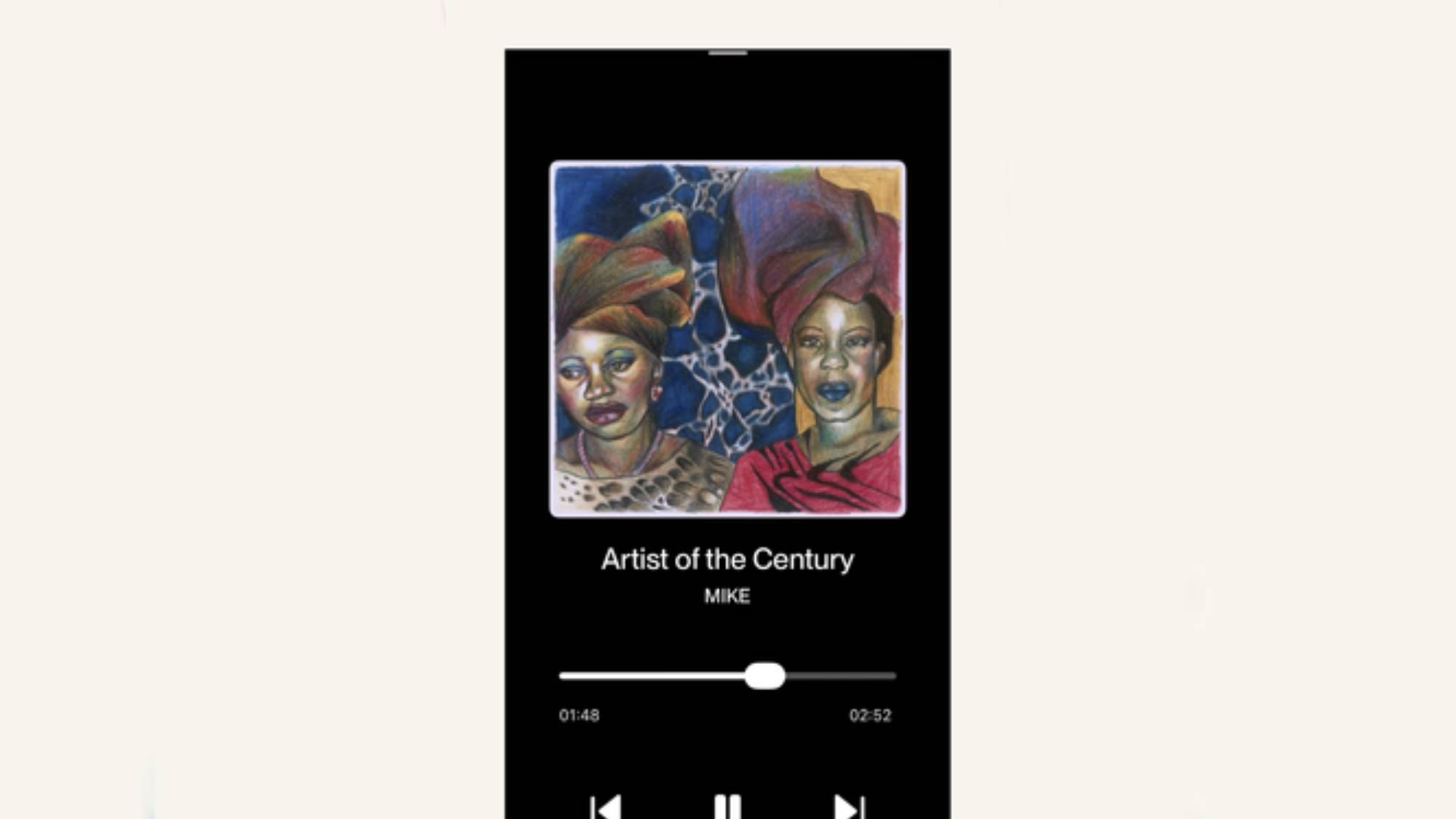 An album listing in the Cantilever app