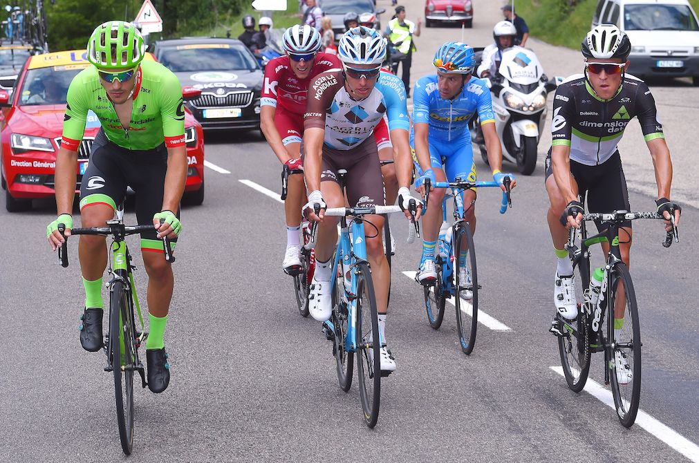 The early breakaway on the Crit&eacute;rium du Dauphin&eacute;'s stage 6