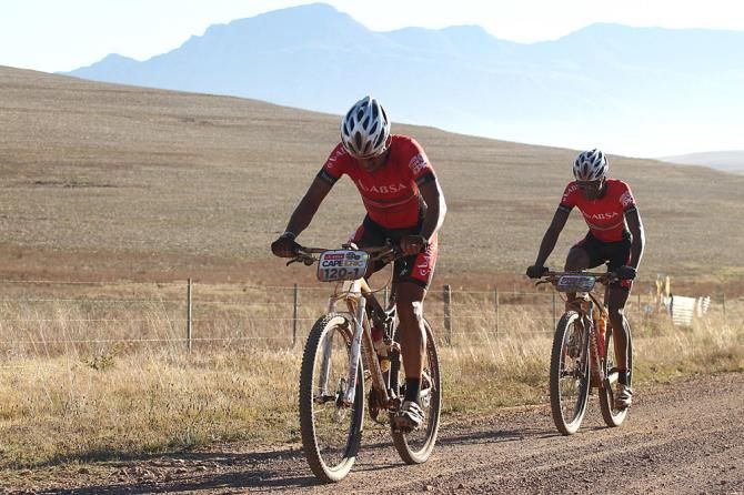 Owen Hannie and William Mokgopo of ABSA Diepsloot Academy Riders
