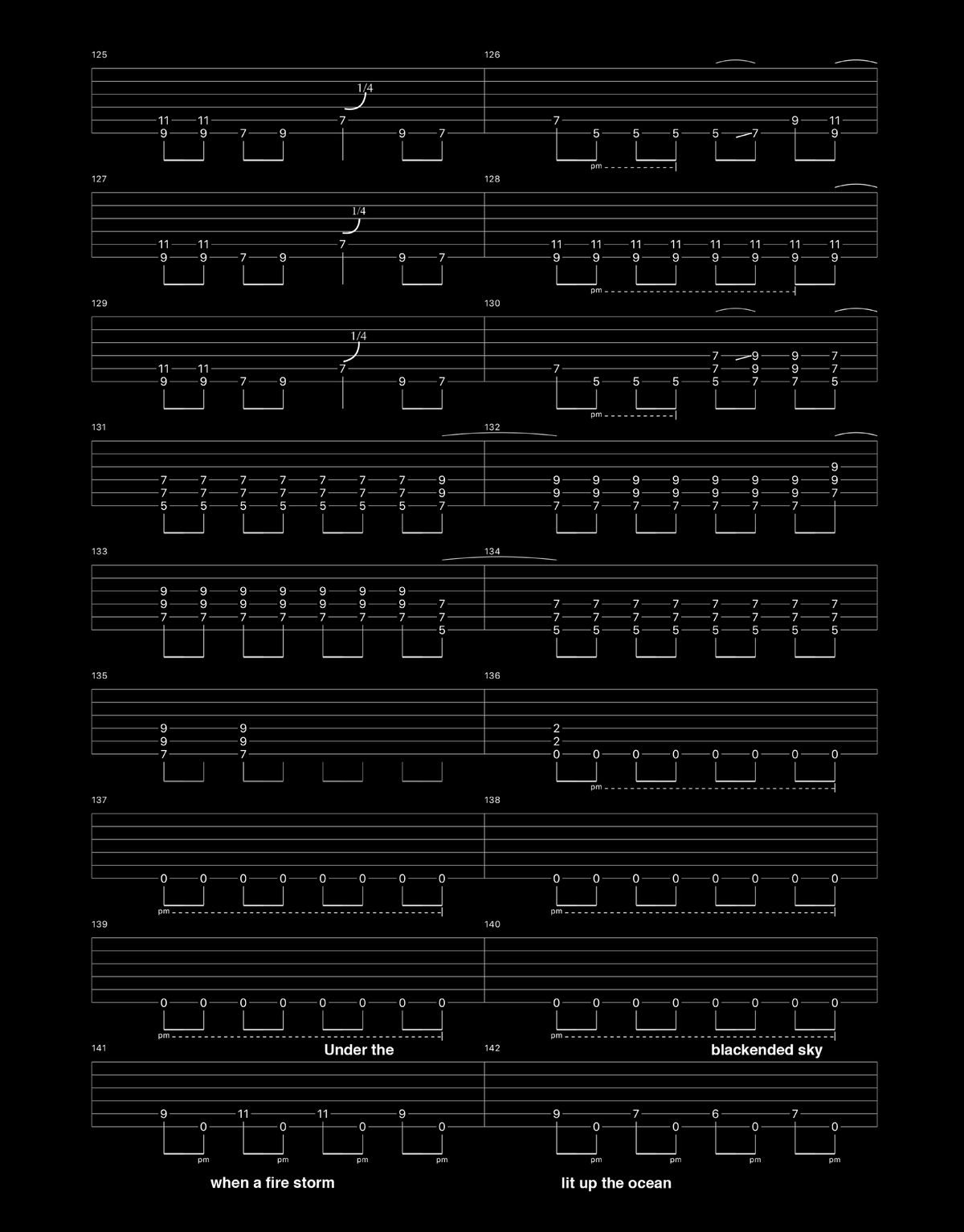 Volbeat - Leviathon guitar tab