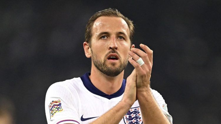 Harry Kane of England applauds the fans ahead of the England vs Ireland UEFA Nations League 2024 game