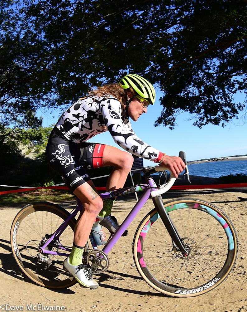 Anthony Clark (Squid Bikes) riding to a top ten finish