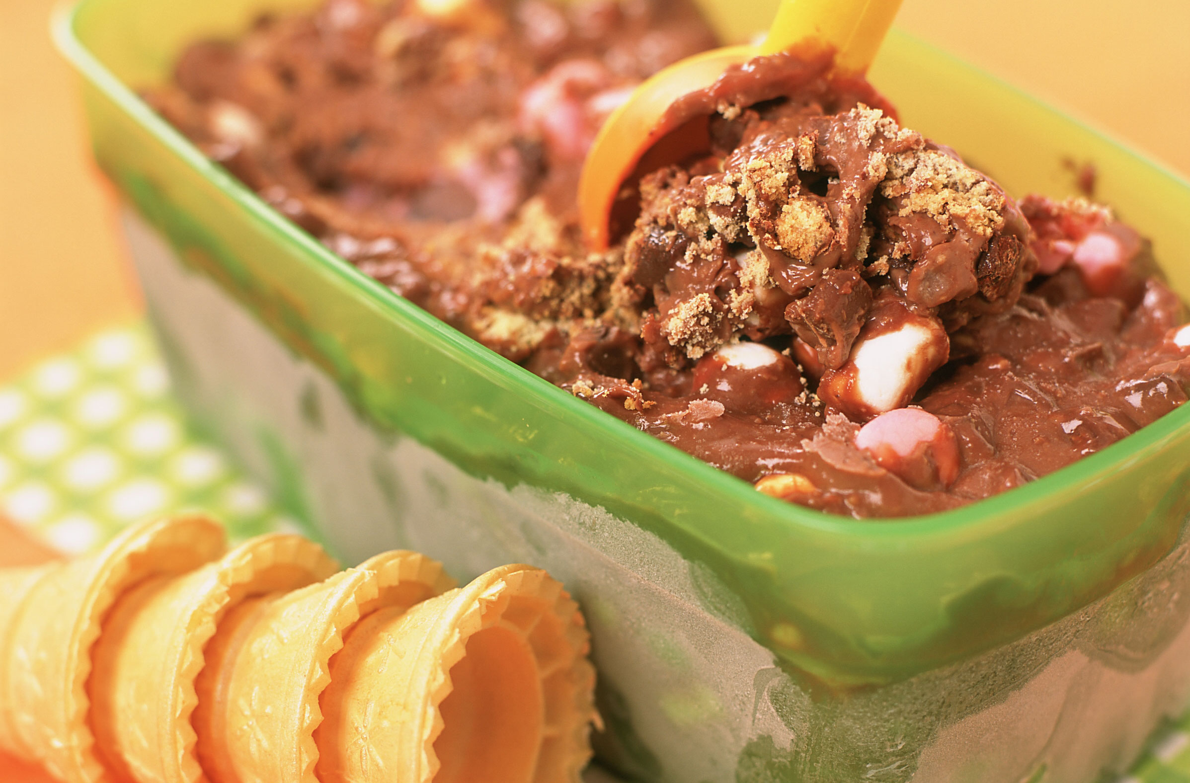 Rocky Road Ice Cream American Recipes Goodto