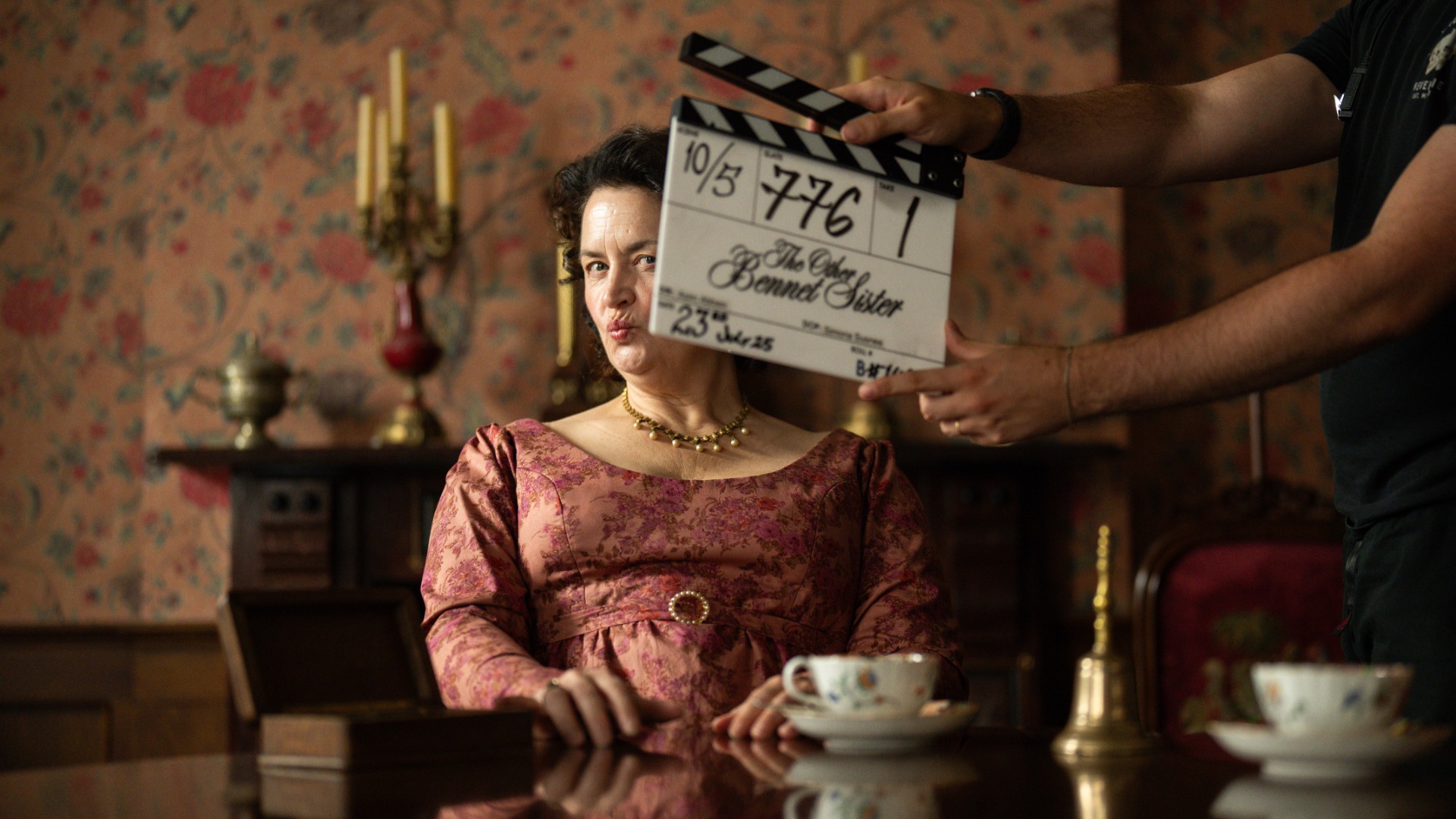 Mrs Bennet (RUTH JONES) in The Other Bennet Sister