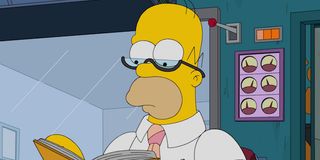 homer simpson reading the simpsons