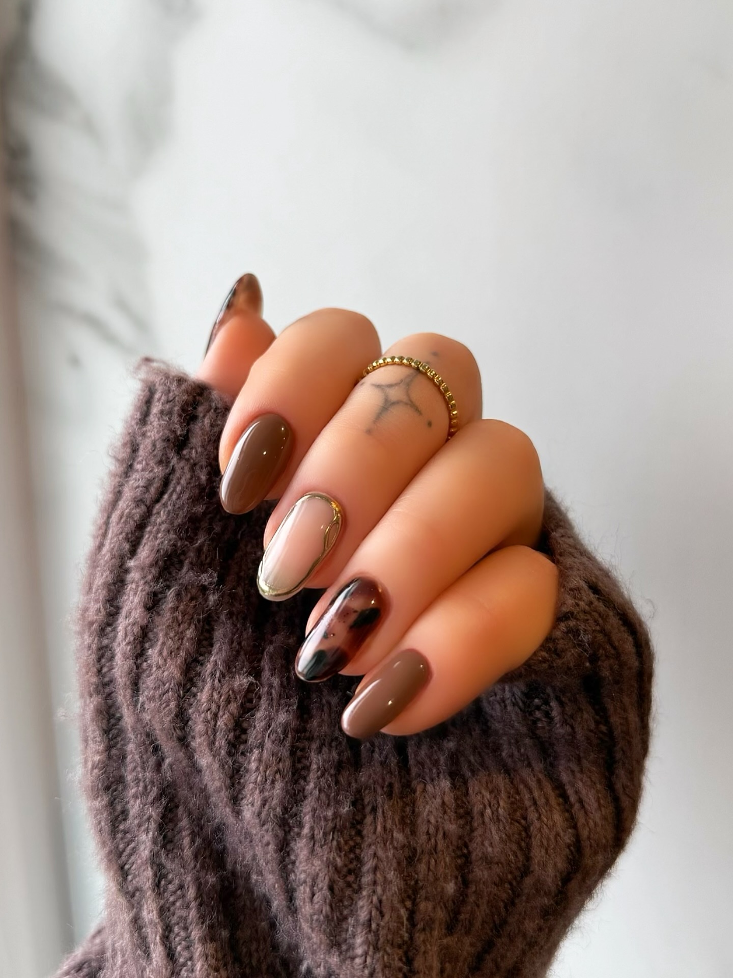 A fall manicure by Charlotte Cliff