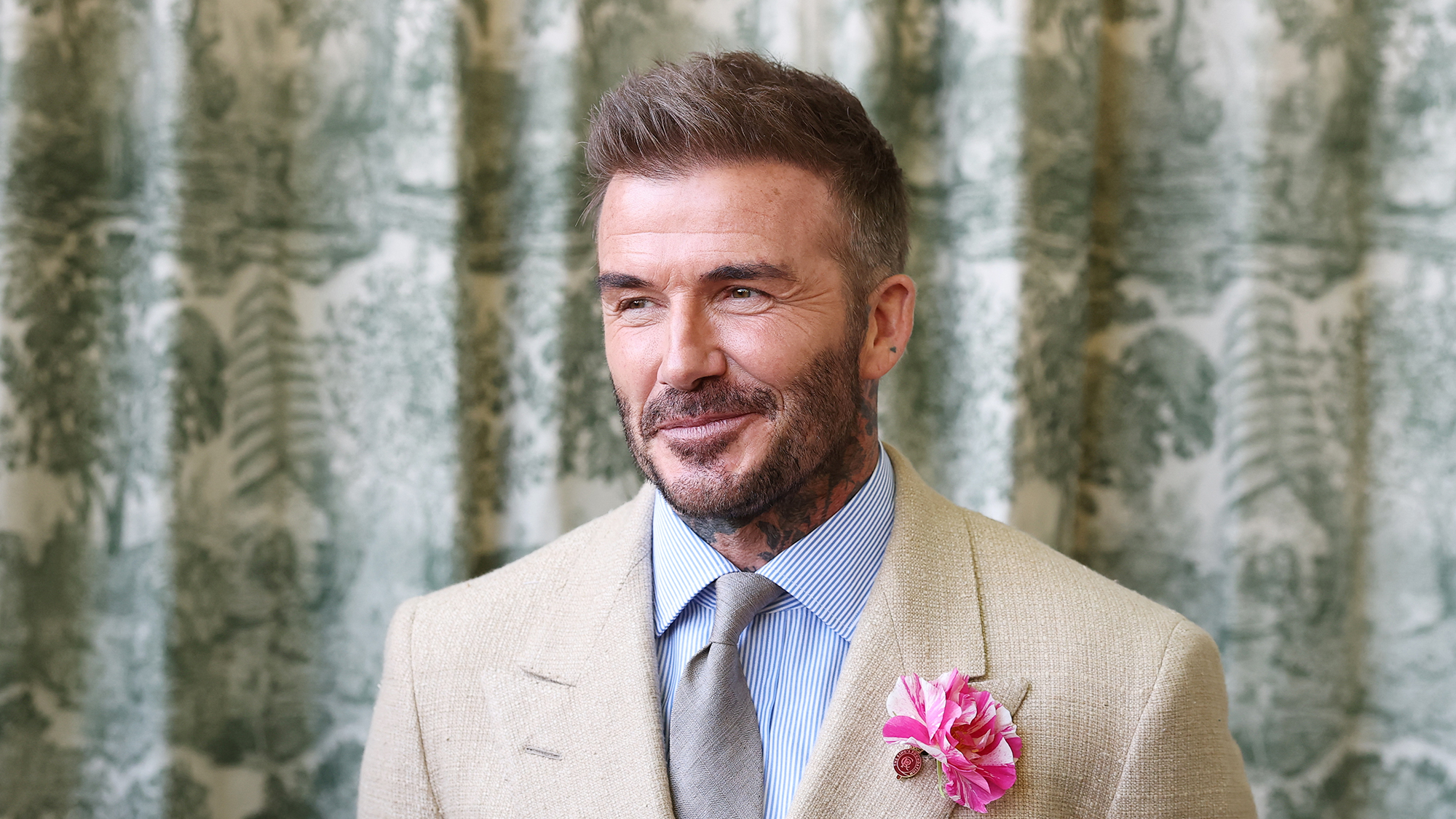 David Beckham at Chelsea Flower Show