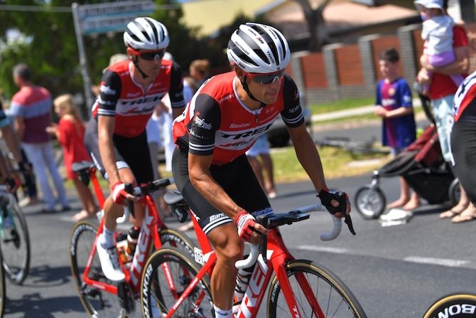 Richie Porte rode strongly at the 2019 Cadel Evans Great Ocean Road Race, and even attacked going into the final kilometre