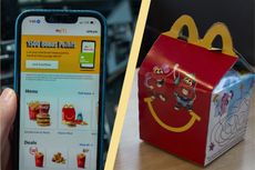 McDonald's App and split layout with McDonald's Happy Meal