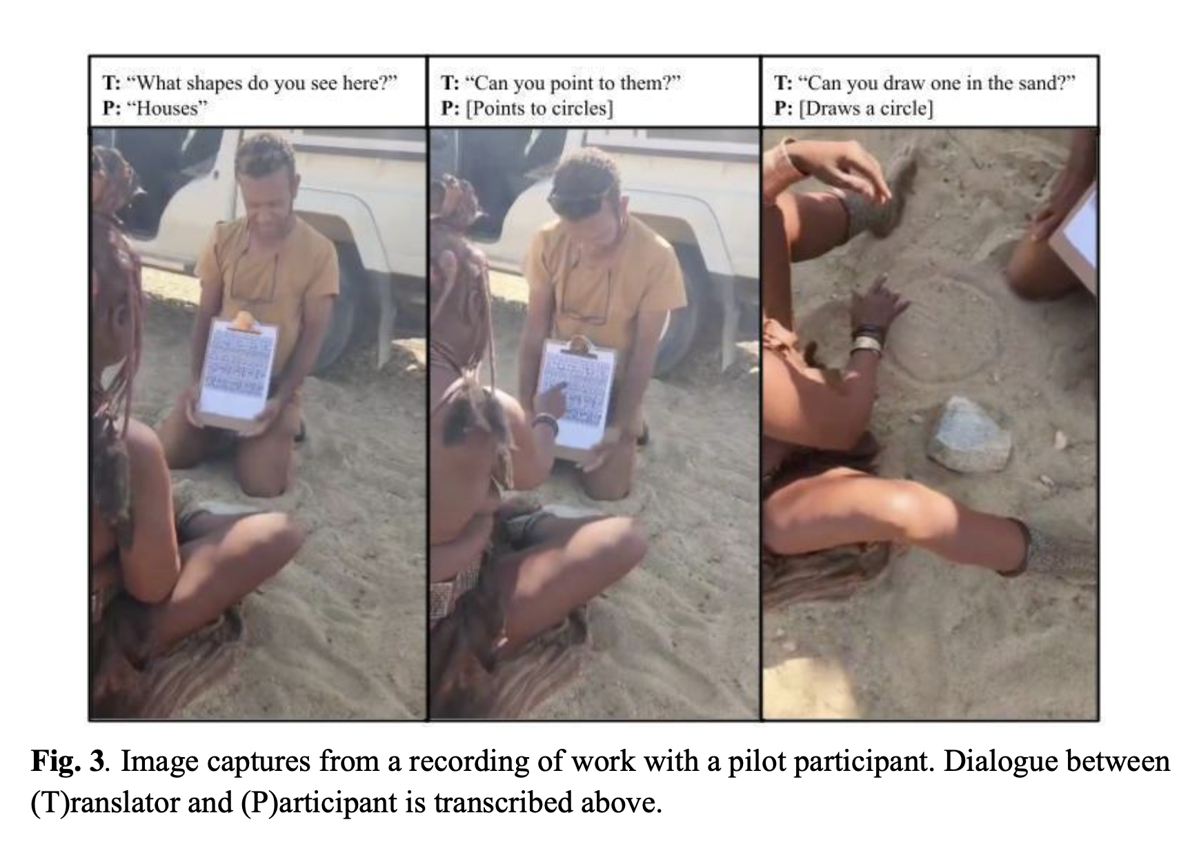 Screenshot of a study about optical illusions