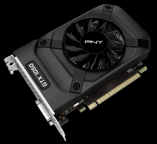 Tiny card sizes, such as this PNY example, make the 1050 a popular option with ITX builders.