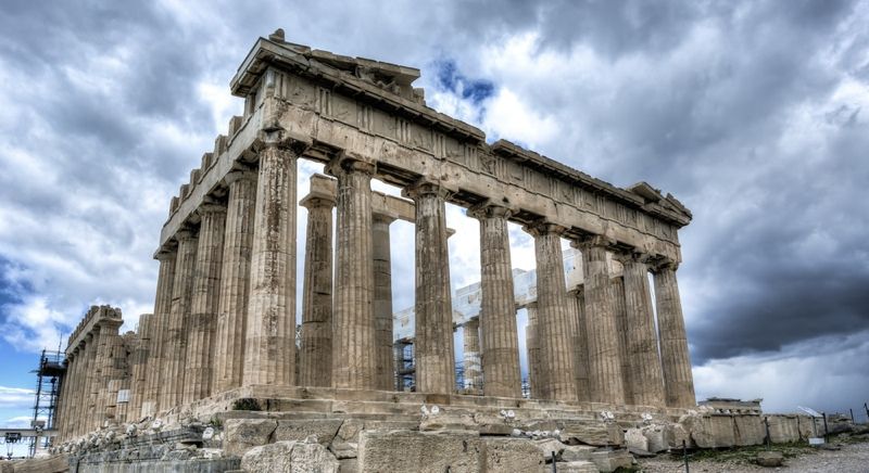 Parthenon temple on the Acropolis of Athens, Greece.