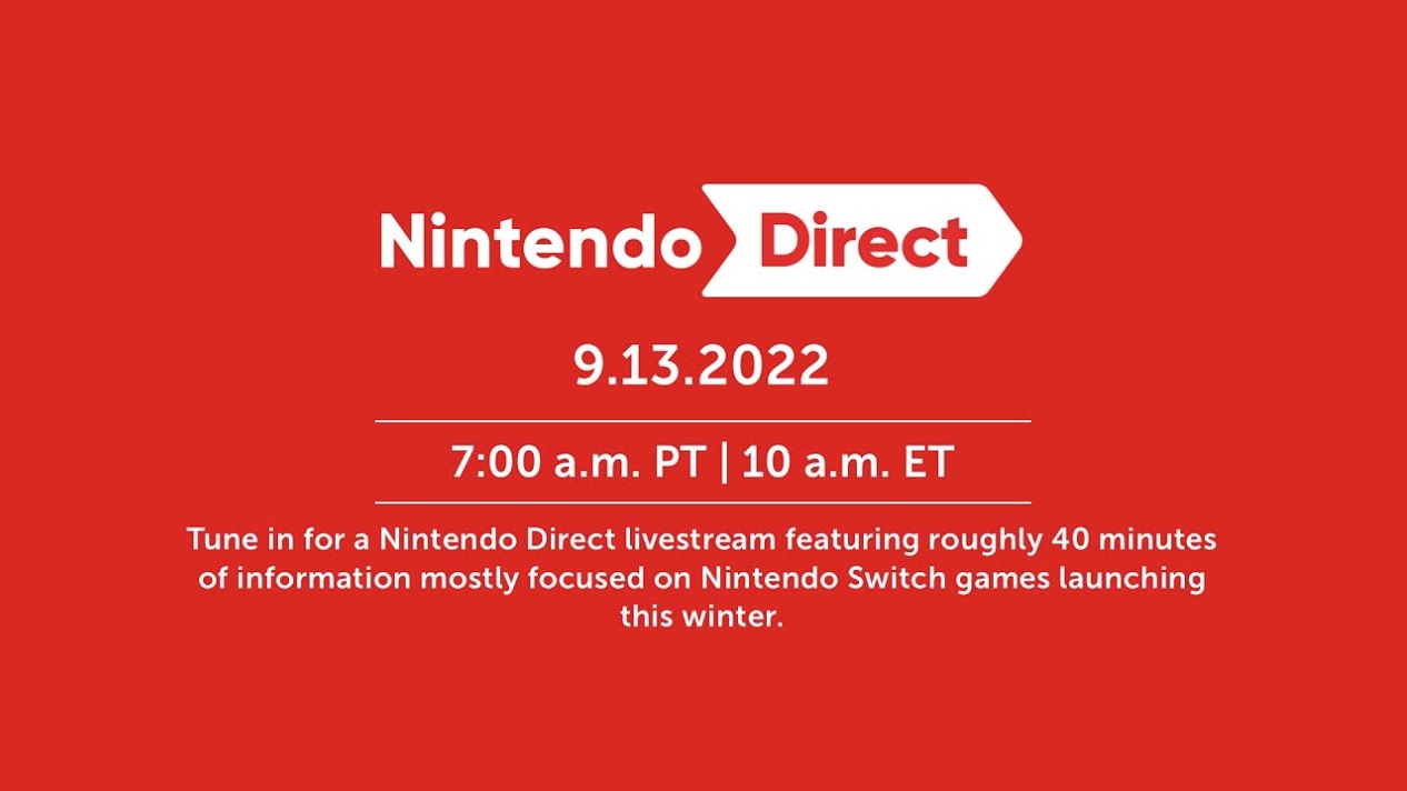 Nintendo Direct announced for later this week, showing off games launching  in 2022