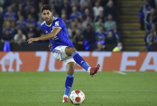 Ayoze Perez in action for Leicester