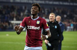 Abraham earned his stripes on numerous loan deals, like this one at Aston Villa