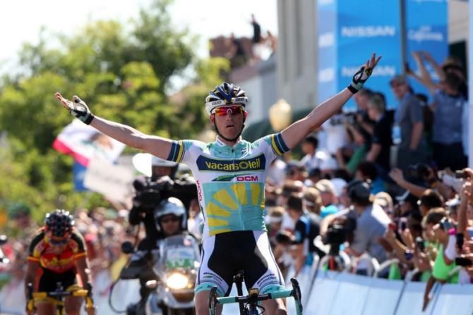 Lieuwe Westra (Vacansoleil-DCM) wins Stage 1 of the 2013 Amgen Tour of California