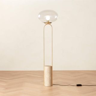 Polo Travertine Floor Lamp