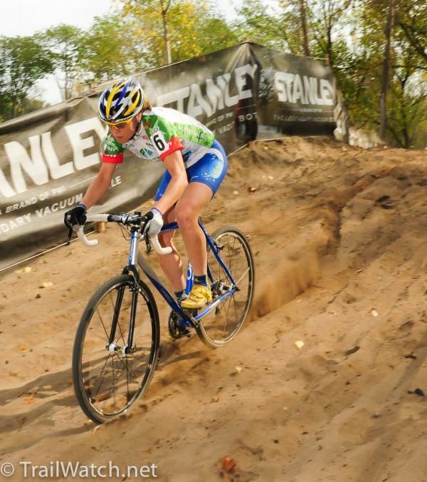 Georgia Gould (Luna Pro Team) with a sizable lead.
