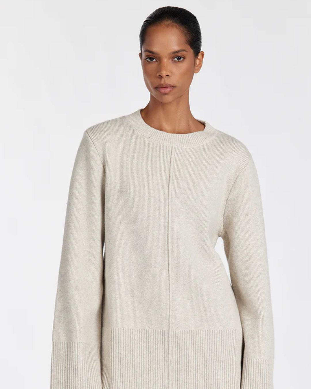 DISSH, Clemence Oat Marle Knit Jumper