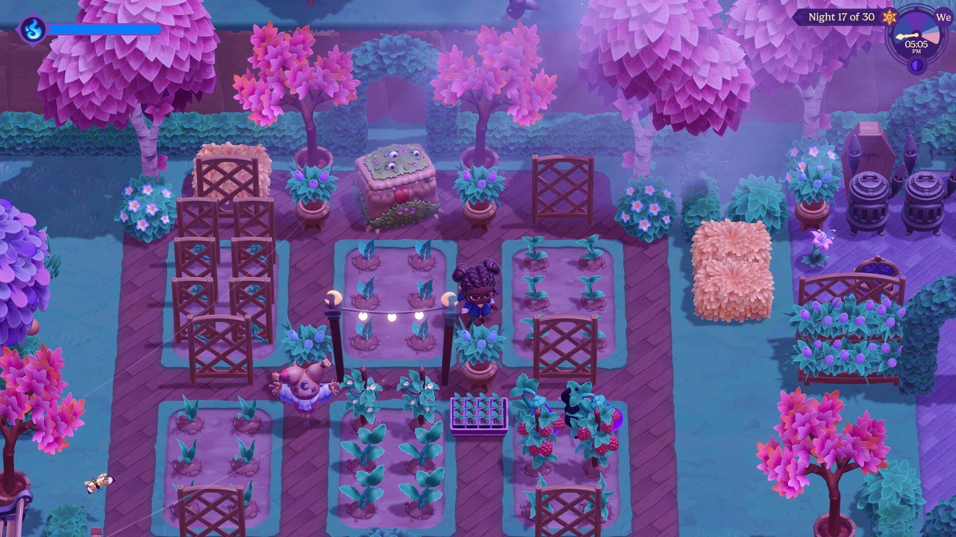 A screenshoot of an upcoming Switch game, Moonlight Peaks