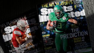 Covers of Sports Illustrated magazines