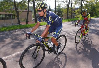 Defending champion Esteban Chaves crashed out of Giro dell'Emilia