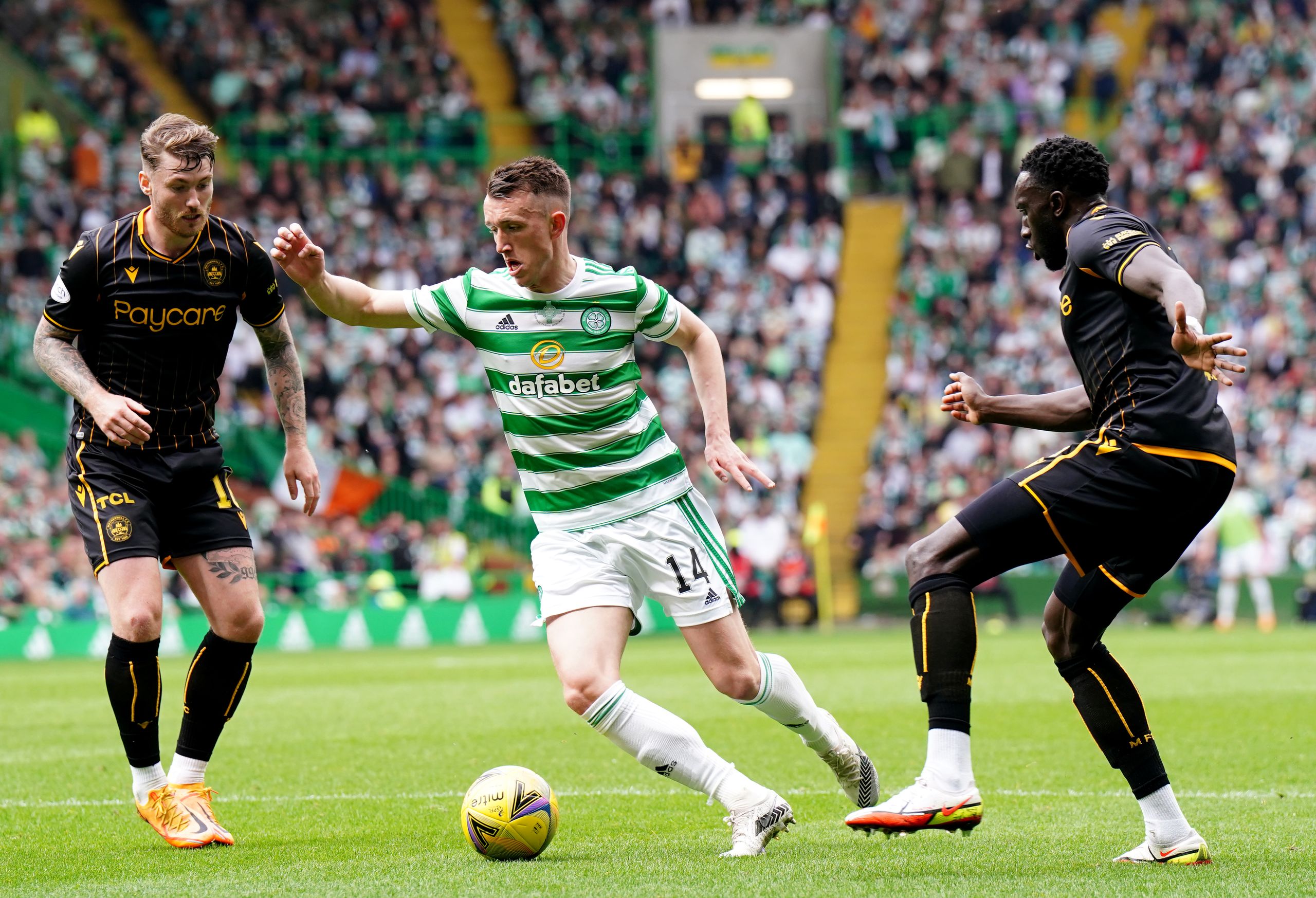 Daizen Maeda and David Turnbull train with Celtic after international ...