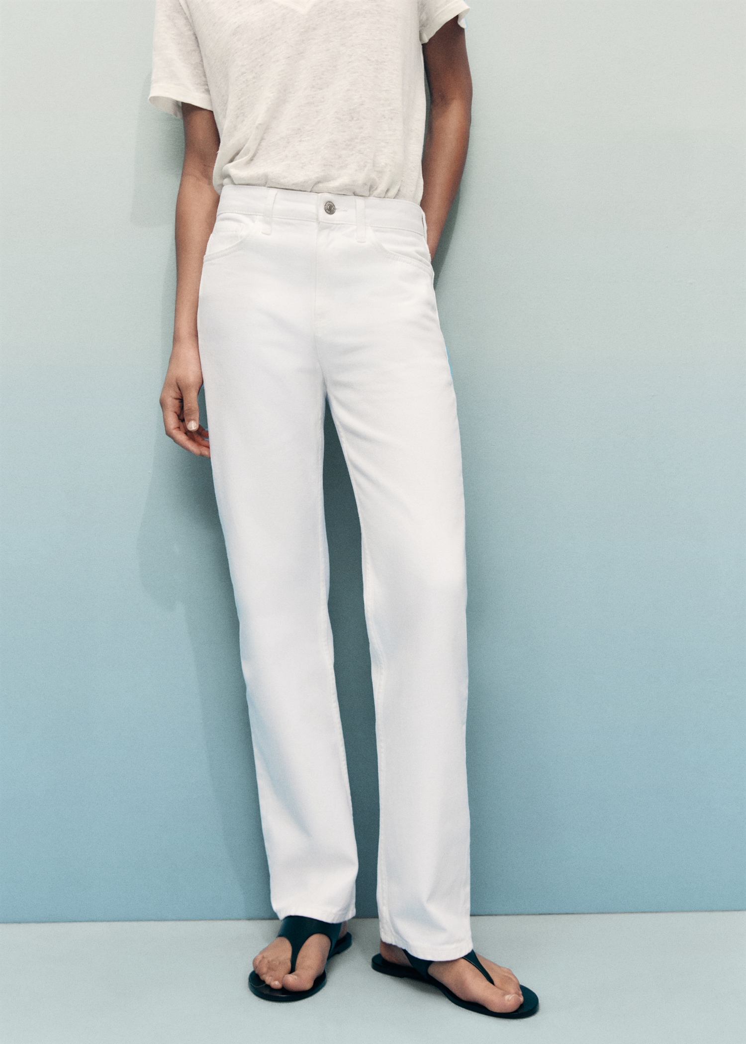 Matilda Medium-Rise Straight-Fit Jeans - Women | Mango Usa
