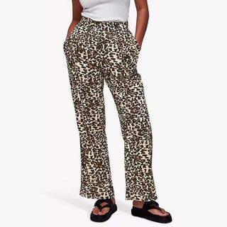 Animal Print Beach Trouser, Leopard Print