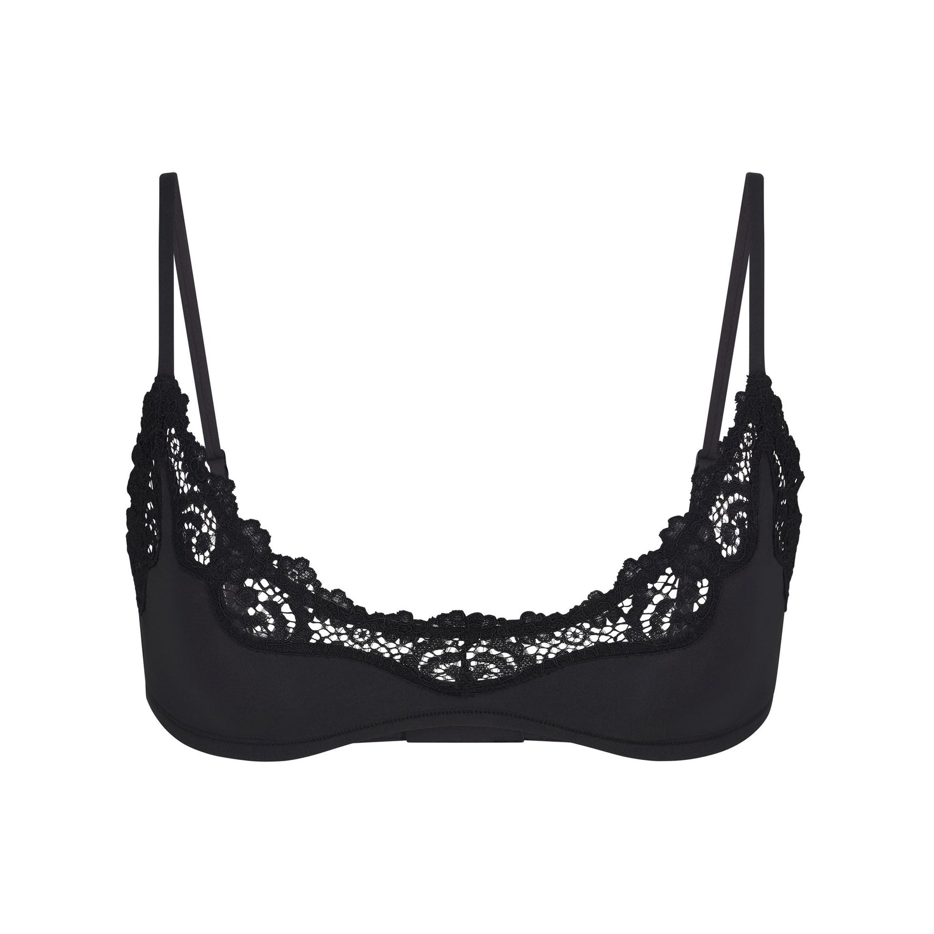 Fits Everybody Lace Scoop Bralette | Onyx | Xxs