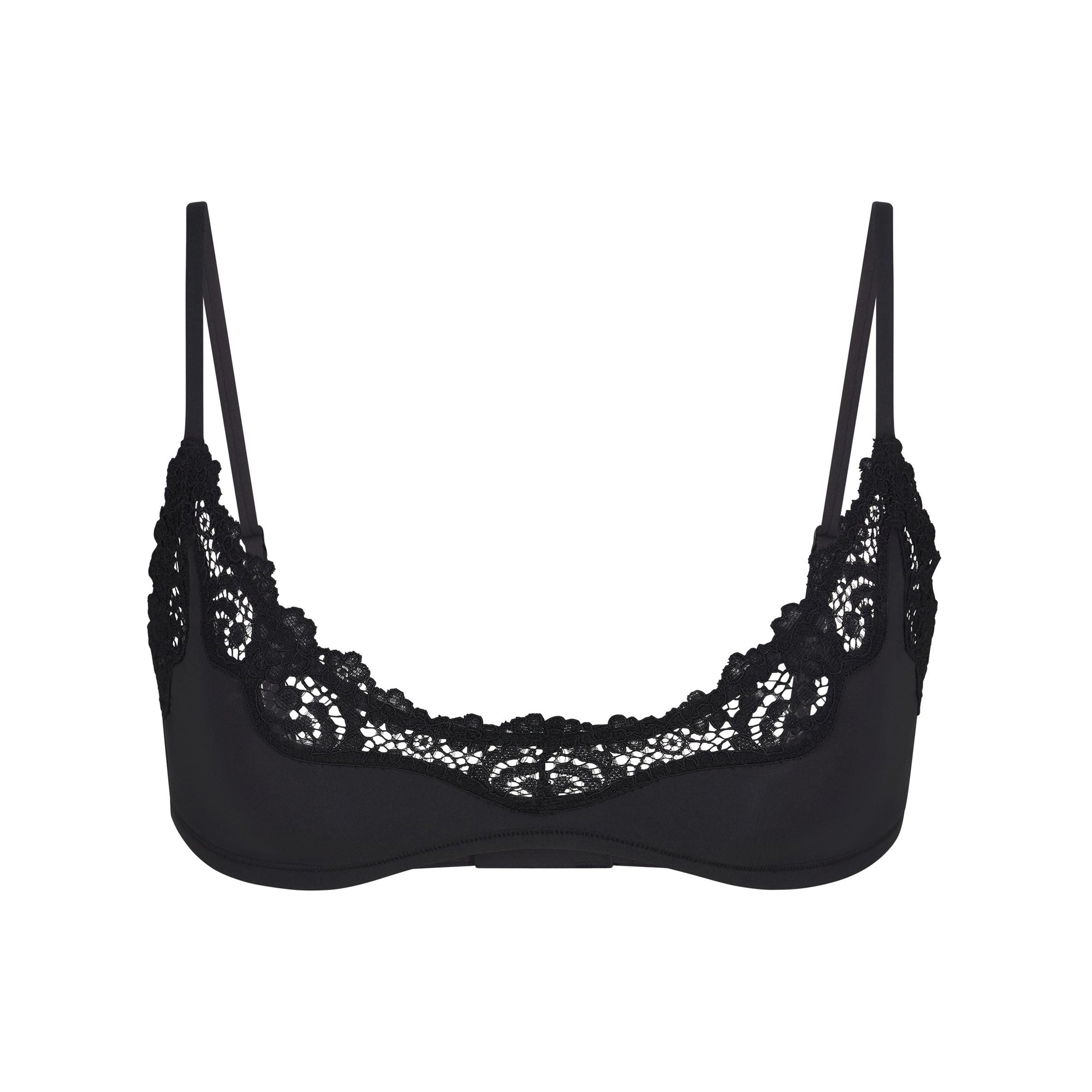 Fits Everybody Lace Scoop Bralette | Onyx | Xxs