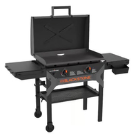 Blackstone Iron Forged 2 Burner Liquid Propane Outdoor Griddle with Hood Black