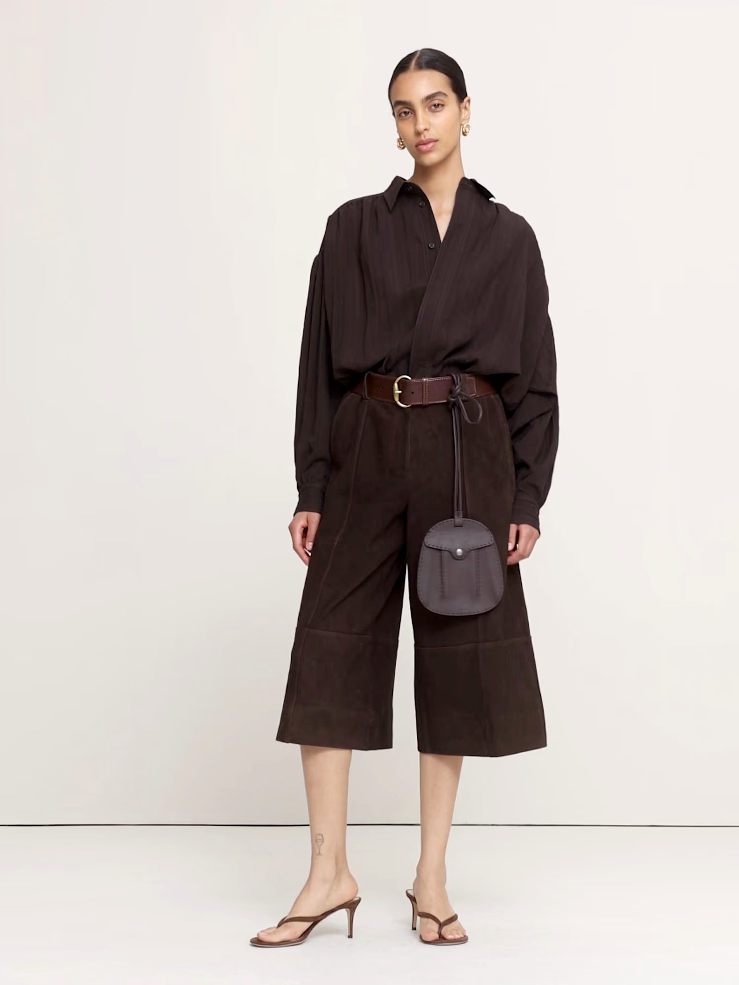 Banana Republic, High-Rise Suede Culotte