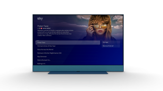 Entertainment OS playlist screen on a Sky Glass TV